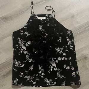 Wayf Black and White Floral Camisole